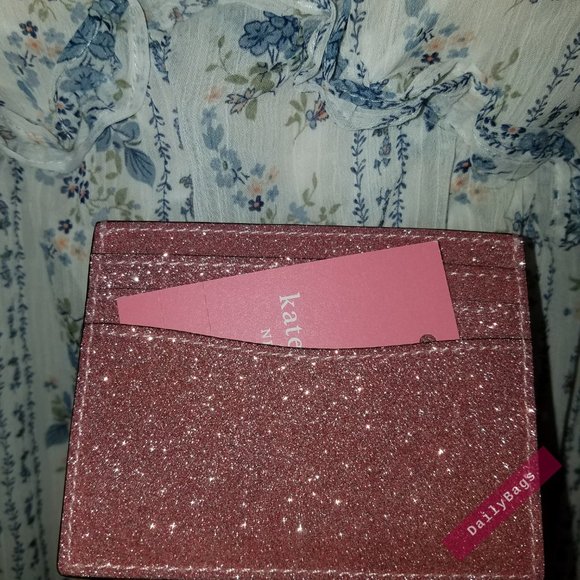 KATE SPADE SLIM CARD HOLDER ROSE PINK LOLA CREDIT - Picture 5 of 7